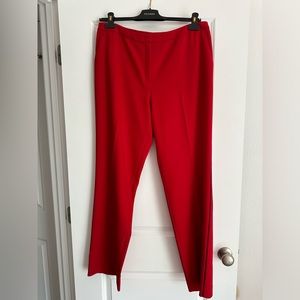 Escada Red Bootcut slacks
